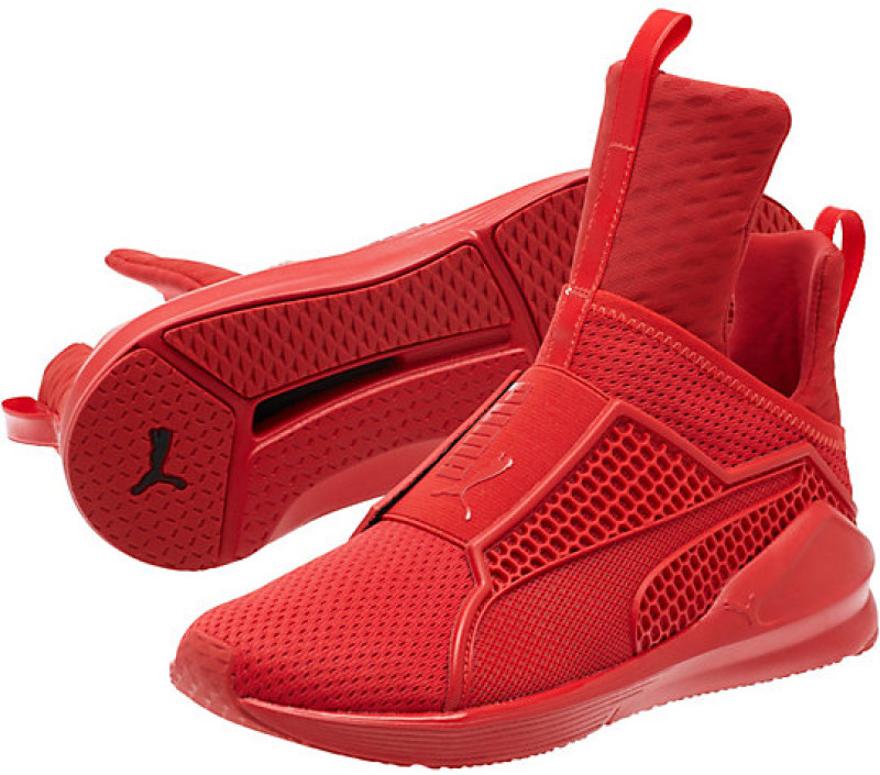 rihanna red puma sneakers